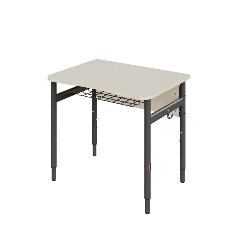 Стіл учнівський одномісний прямокутний з полицею сіткою № 4-6 (7783)МЕБЛІ ТЕХНОСТИЛЬ